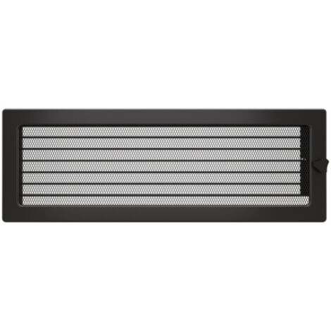 Griglia di ventilazione per camino 17x49 grafite con tapparelle avvolgibili