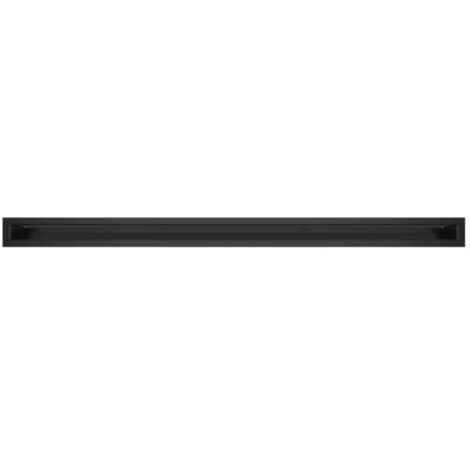 Griglia di ventilazione per camino Nera- Loft 60x1000