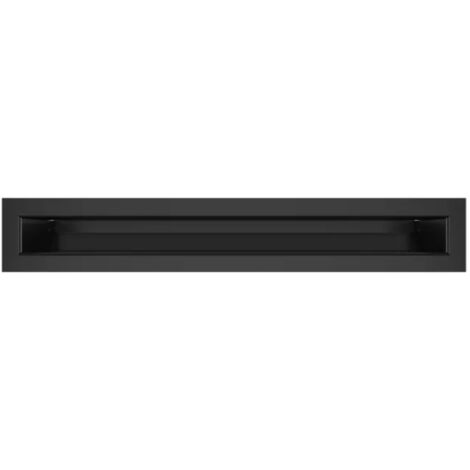 Griglia di ventilazione per camino Nera- Loft 60x400