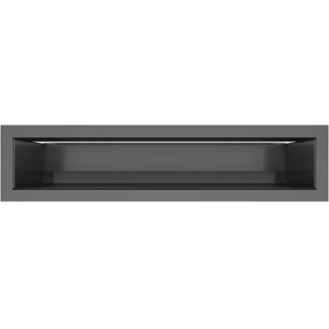 Griglia di ventilazione per camino Nera- Loft 90x400