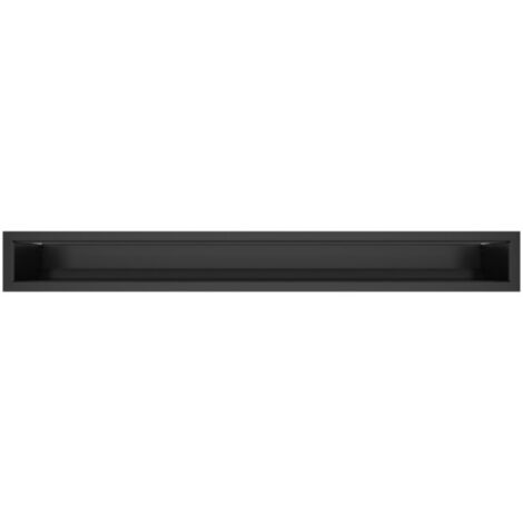 Griglia di ventilazione per camino Nera- Loft 90x800