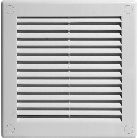 Griglia di ventilazione, protezione dagli insetti, 150 x 150 mm, colore bianco