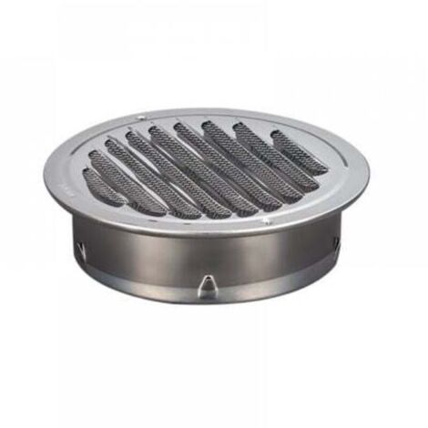 Griglia di ventilazione rotonda in acciaio inossidabile da 100 mm, griglia di ventilazione in metallo