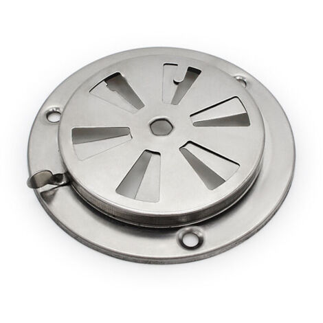 Griglia di ventilazione rotonda, rosetta di ventilazione in acciaio inox, griglia con fori di ventilazione rotondi, griglia Aera
