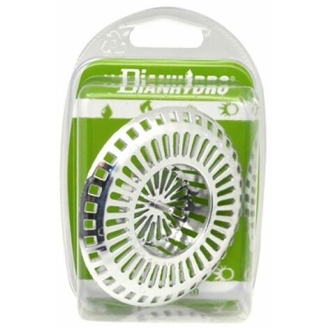 GRIGLIA DIAM. 9 CM PER FORO LAVELLO DIAM. 4.5 CM BLISTER Bianca