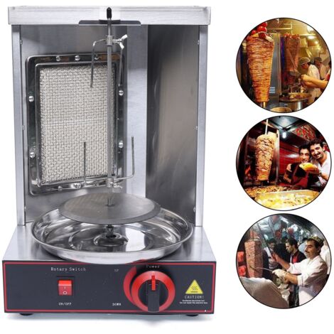 Griglia döner a gas GPL, girarrosto, griglia pollo, griglia döner, griglia gyros, griglia döner