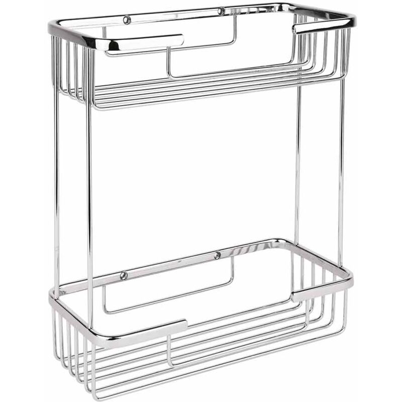 Griglia doppia in ottone cromato art. ut 4.10