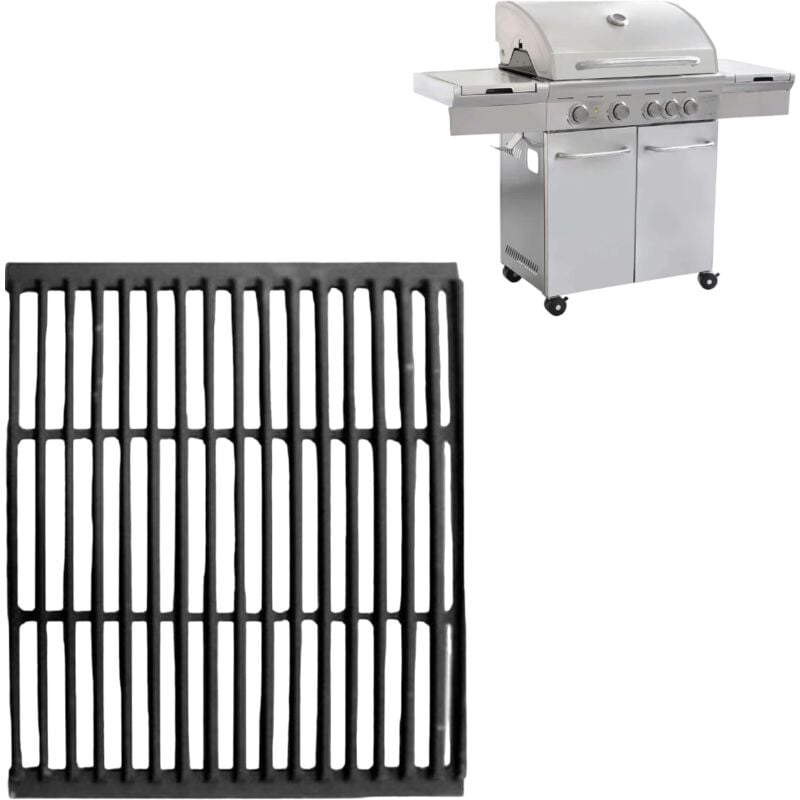 Griglia in ghisa 43x38 cm per barbecue a 4 fuochi Florida Deluxe