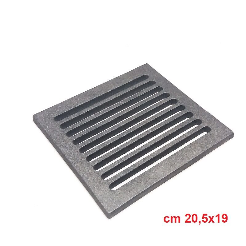 Griglia in ghisa per camino stufa barbecue disponibile in diverse misure misure: 20,5x19 cm