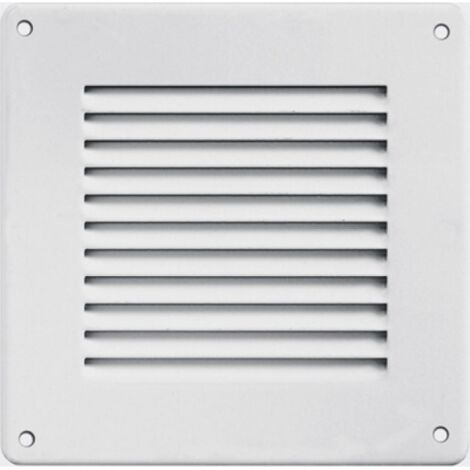 GRIGLIA IN METALLO DA SOVRAPPORRE CON RETE L. 140 X H. 140 MM Alluminio Argento