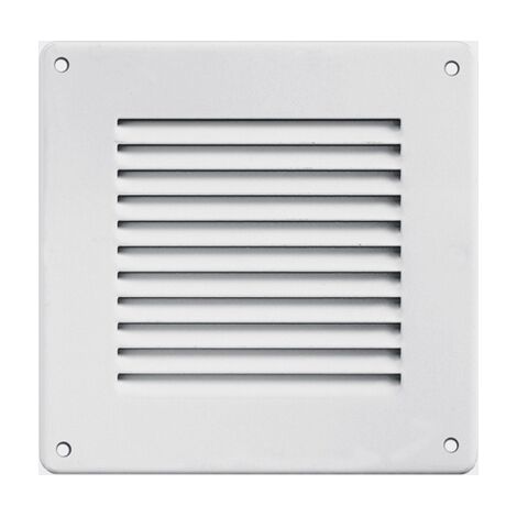 Griglia in metallo da sovrapporre con rete l. 140 x h. 140 mm bianco