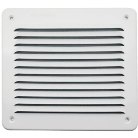 GRIGLIA IN METALLO DA SOVRAPPORRE CON RETE L. 193 X H. 165 MM Alluminio Bianco