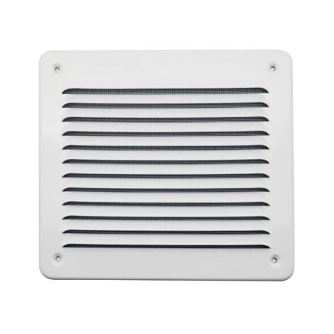 Griglia in metallo da sovrapporre con rete l. 193 x h. 165 mm alluminio bianco
