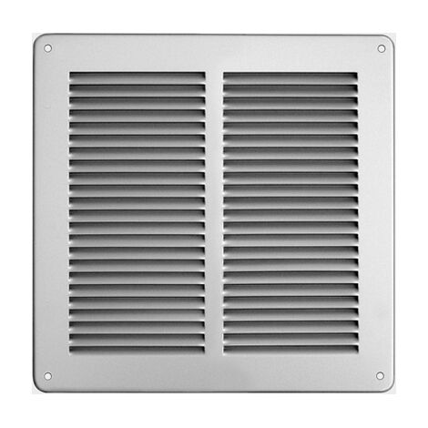 Griglia in metallo da sovrapporre con rete l. 240 x h. 240 mm alluminio argento