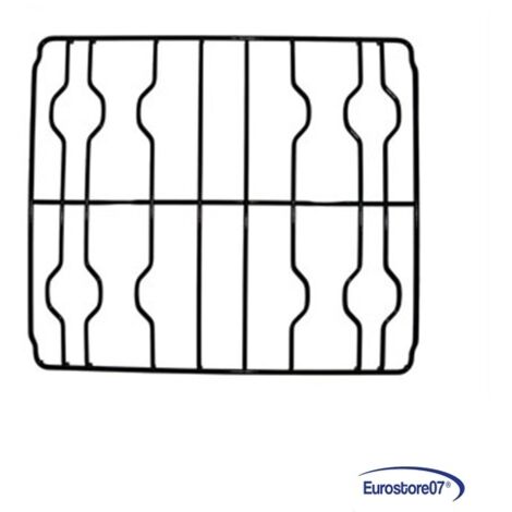 GRIGLIA PER CUCINA DEONGHI DE LONGHI ELBA CM 46,5 X 41,2 4 FUOCHI SMALTATA NERA