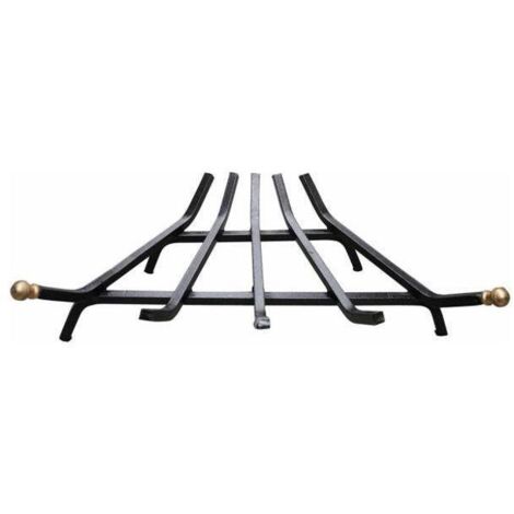 Brucialegna Per Camino In Ferro 5 Barre - Porta Legna 37x31x15cm, Design Robusto - Foto 9