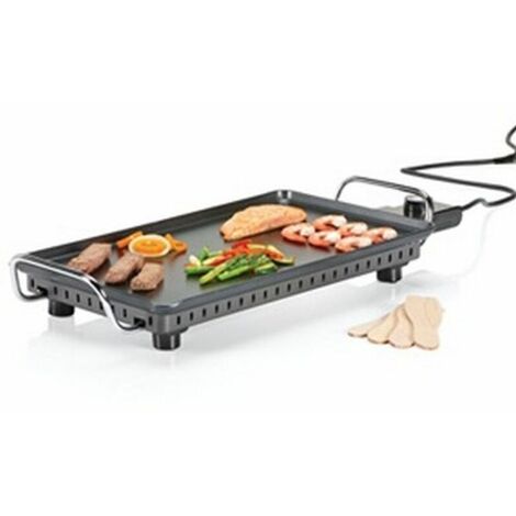 Griglia TEPPANYAKI Elettrica Piastra Tavolo Antiaderente 2500W Carne Pesce  46x26