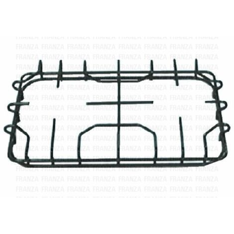 GRIGLIA SMALTATA 2 FUOCHI. 340X225 CUCINA STAR NERA