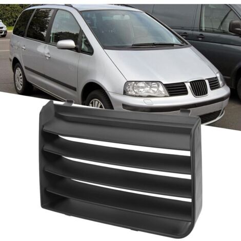 Griglia superiore paraurti anteriore KZQ Griglia di aspirazione aria superiore destra 7M785365401C Ricambio per Seat Alhambra 7M 2001-2010 Doppie lamelle nere lucide