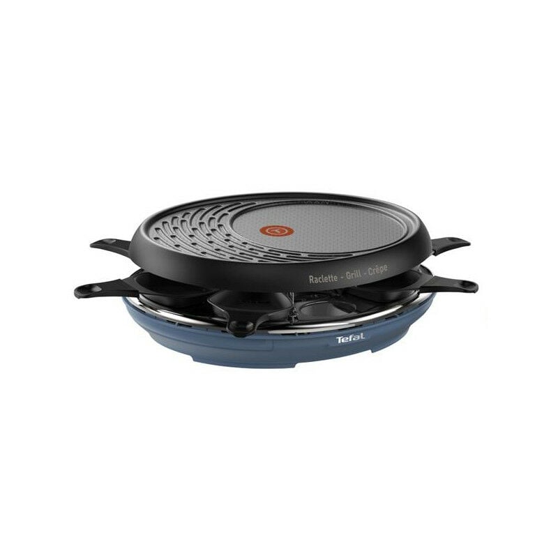 Image of Tefal - macchina per raclette 8 persone 1050w + grill + crepe maker - re310401