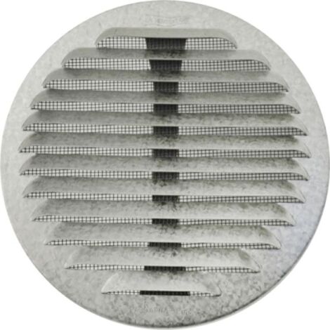 GRIGLIA TONDA IN METALLO CON MOLLE E RETE D.80-140 MM Alluminio Bianco