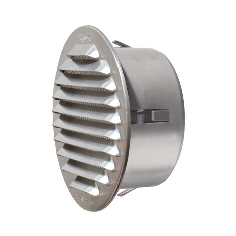 Griglia tonda in metallo da incasso con imbocco in plastica rame d. 175 mm - imb. 145 mm