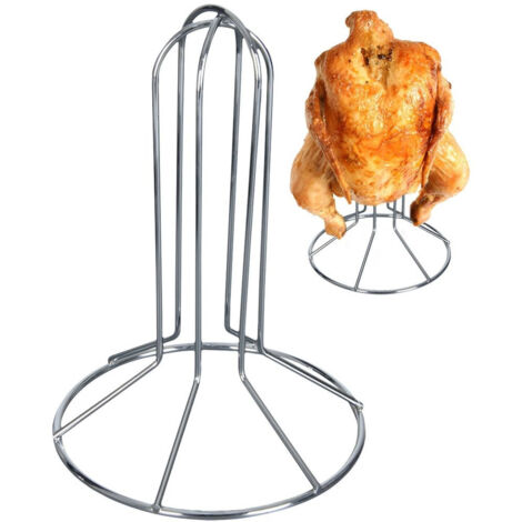 Griglia verticale in acciaio per arrostire il pollo e il pollame.