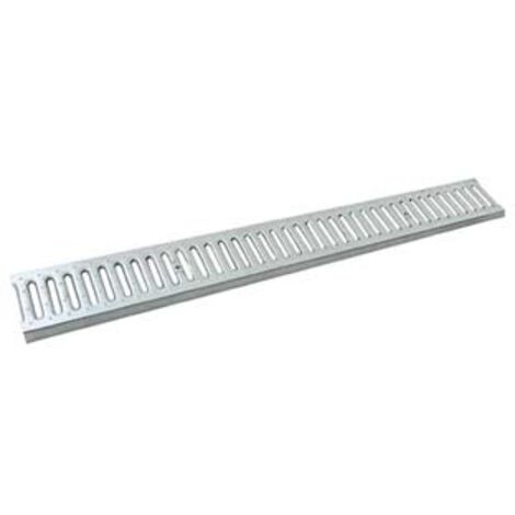 GRIGLIA ZINCATA PER CANALETTA IN POLIPROPILENE DA CM.100X13  cm.100x13x2,1h.