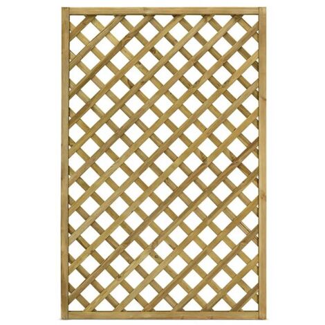 Grigliato in legno a Maglia Diagonale Gaia 120x180 Cm Color Naturale impregnato in autoclave