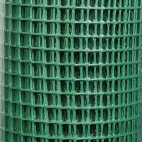 Grigliato in plastica verde 9x9 mmDimensioni 1 x 5 m