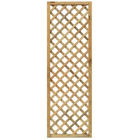 Grigliato Pannello 60x180 h cm Steccato in Legno da Terrazzo Giardino Rampicanti - Opzioni 8 Pezzi