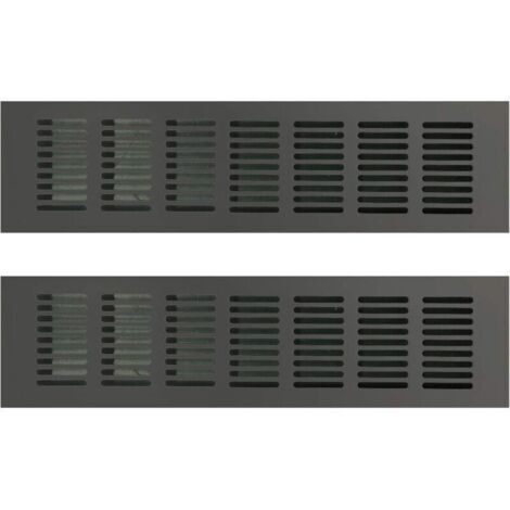 Griglie di ventilazione rettangolari, griglie di ventilazione rettangolari, griglie di ventilazione, griglie di ventilazione rettangolari per la massima circolazione dell'aria, 80 × 300 mm, 2 pezzi