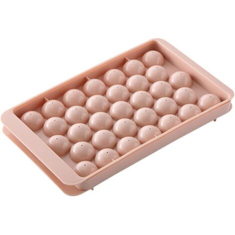 Griglie per cubetti di ghiaccio in plastica con coperchio, gadget da cucina fai da te, stampo per ghiaccio a forma di diamante, per bar, casa, rosa