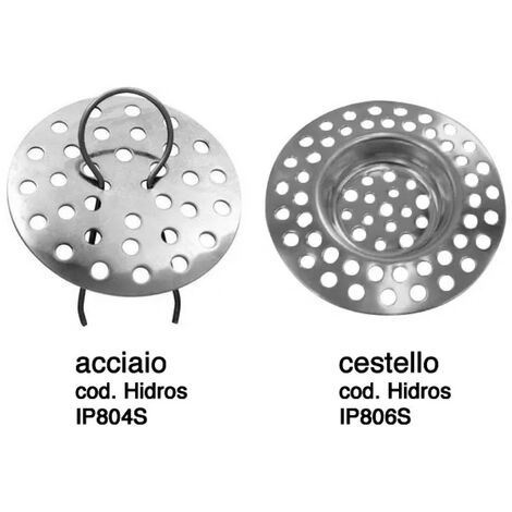 GRIGLIETTA PER LAVELLO IN ACCIAIO CROMATO ø70MM   IDRO TRADE