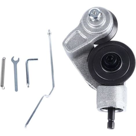 Grignoteuse à Tôle pour Perceuse Électrique - Disque de Coupe 4 cm 1,6 Pouces - Outil de Cisaillement en Acier Titane Robuste