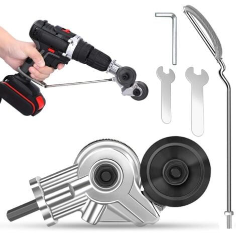 Grignoteuse de Tôle Cisaille à Métaux Électrique Grignoteuse Électrique en Métal cisailles de perceuse électrique, facile à utiliser pour couper des plaques de métal