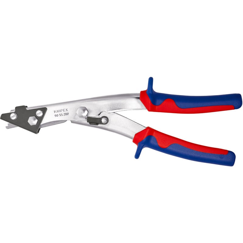 Knipex - Grignoteuse de tôle l. totale 280 mm l. de coupe 2,7 mm nickelé gaines muticomposant