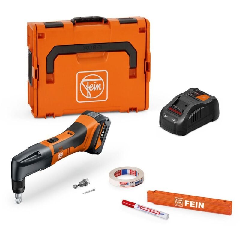 Grignoteuse sans fil Fein jusqu'à 1,3 mm ablk 18 1.3 cse as Set / 1x batterie 5,0 Ah + chargeur - 71321063000