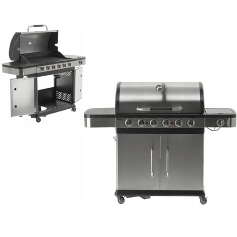 GRIL À GAZ YATO 6+1 ACIER INOXYDABLE 20,2 KW