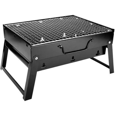 Gril de barbecue, gril à charbon de bois, outil de barbecue pliable, portable et léger, adapté aux barbecues et pique-niques en plein air.