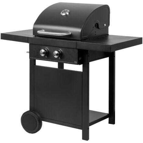 Gril de Gas de 2 brûleurs Master Gril MG669, design compact, nettoyage facile et allumage électronique
