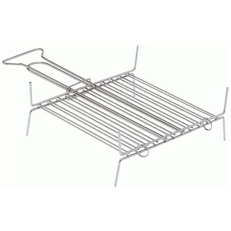 Gril de rA tissage A double plaque de cuisson de 5 piA ces avec poignA e pour le camping de gril de barbecue rA ti