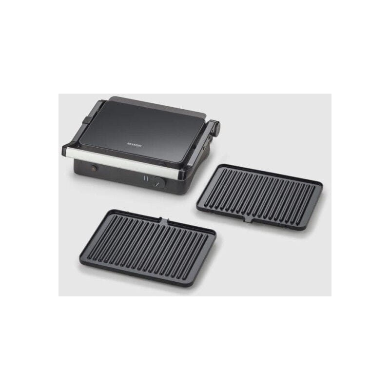 Gril SEVERIN - KG2398 - Surface cuisson 30x22cm - Plaques amovibles - Revetement céramique - 1800W