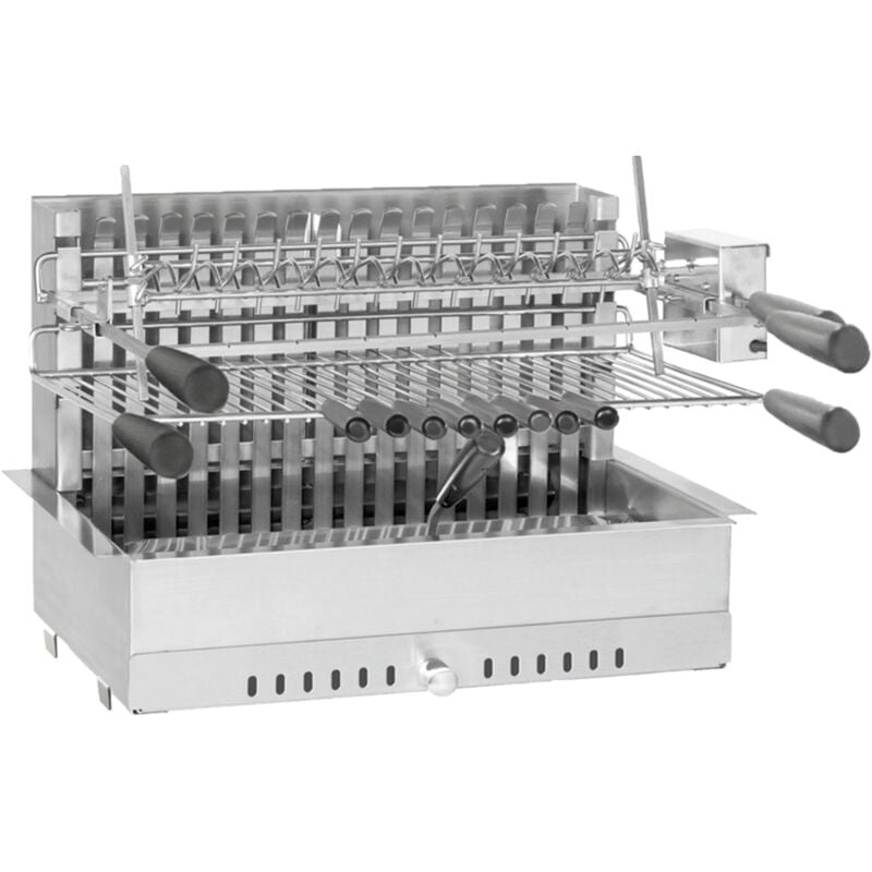 Gril encastrable et à poser Forge Adour avec tournebroche électrique 918.66