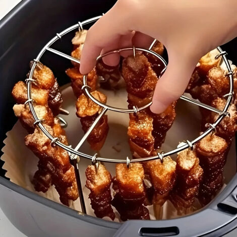 Gril-friteuse rond Myy2 avec 24 grilles en acier