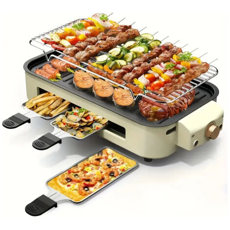 Gril lectrique sans fume avec plateau amovible 220 V