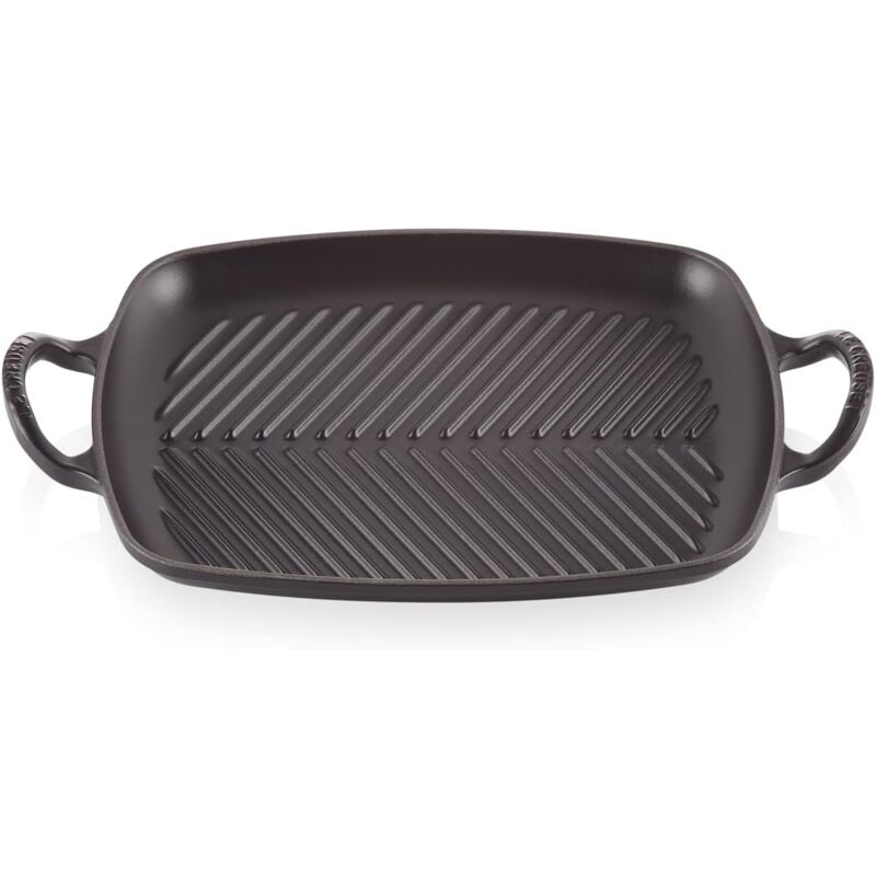 Le Creuset - Signature Plaque à griller plate rectangulaire 30 cm Noir