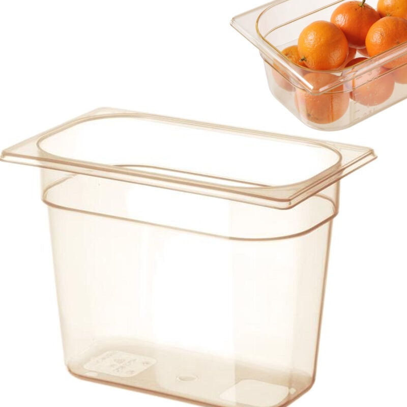 Image of Hochtemperatur-GN-Grilamidbehälter GN 1/4 Höhe 65 mm - Hendi 869581