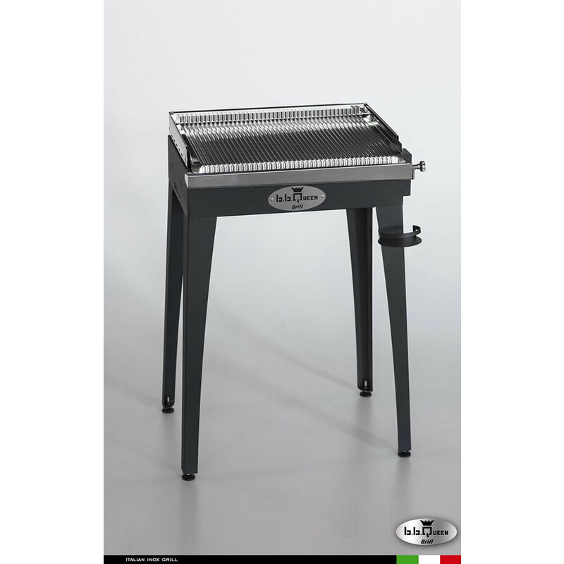 Zstyle - Grill 6.4 Inox Piastra ondulata - Grigio antracite - Senza portapiatti - Senza paraschizzi - Senza kit mensola e ruote - barbecue, griglia,