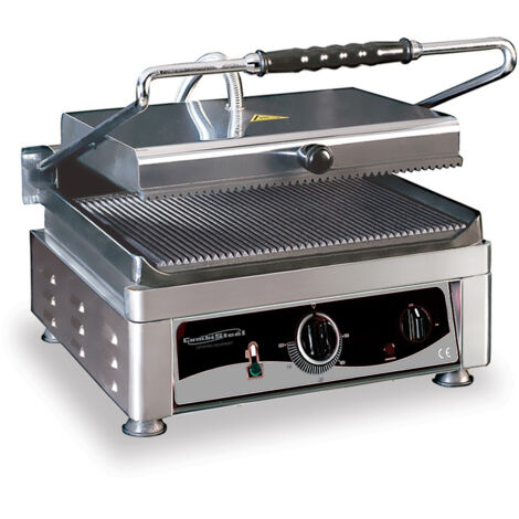 Grill à panini professionnel Rainuré - 2,5 kW - Combisteel